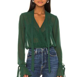 House of Harlow 1960 x REVOLVE Joli Tie Cuff Blouse XS